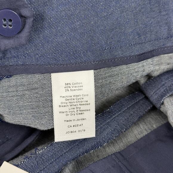 Talbots Pants Womens 8P Blue Chatham Ankle Slim Leg Petite Work Dress Office NEW - Picture 8 of 8